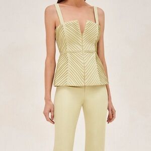 Alexis Yellow Striped Top